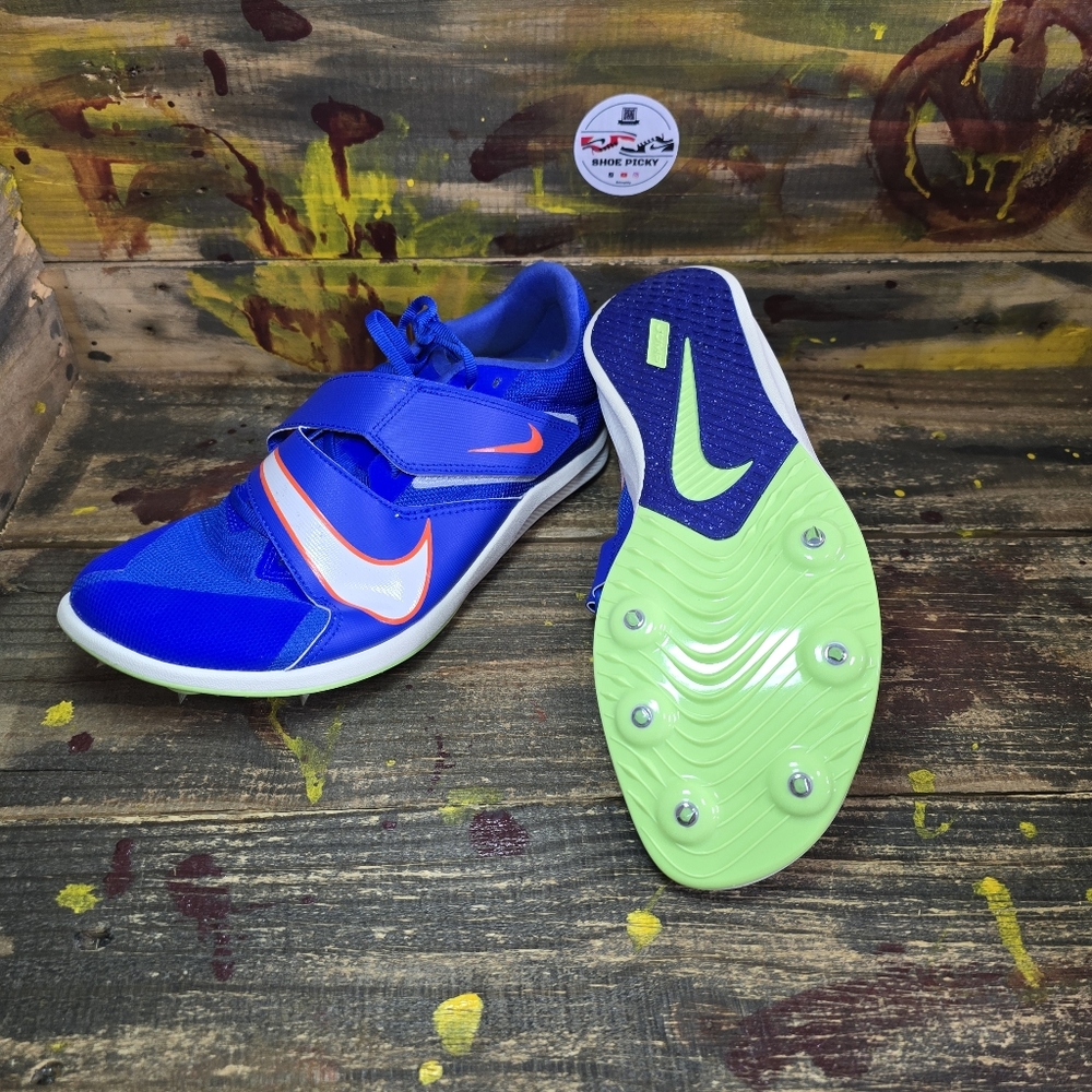 Nike Zoom Rival Jump‎ Men's Size 9.5 Track Shoes Spikes Blue DR2756-400 New - Picture 7 of 8